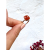 Carnelian statement ring gemstone silver ring stacking ring