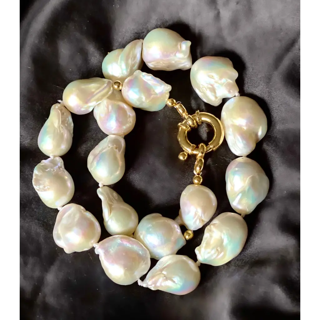 Chunky baroque pearl necklace AAA quality fresh water pearls