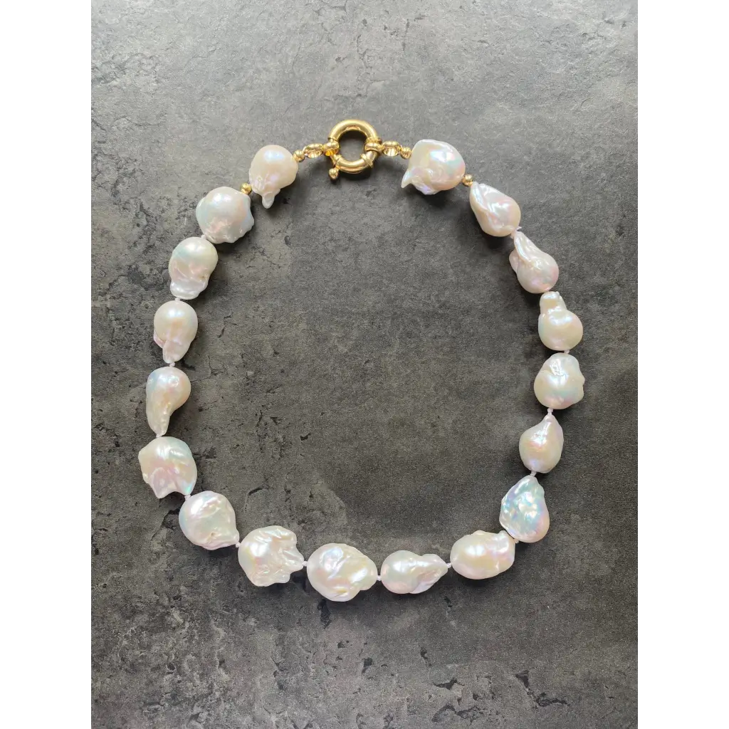 Chunky baroque pearl necklace AAA quality fresh water pearls