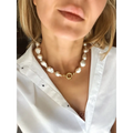 Chunky baroque pearl necklace AAA quality fresh water pearls