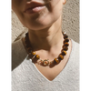 Chunky Tigers Eye Beaded necklace Statement necklace Tiger