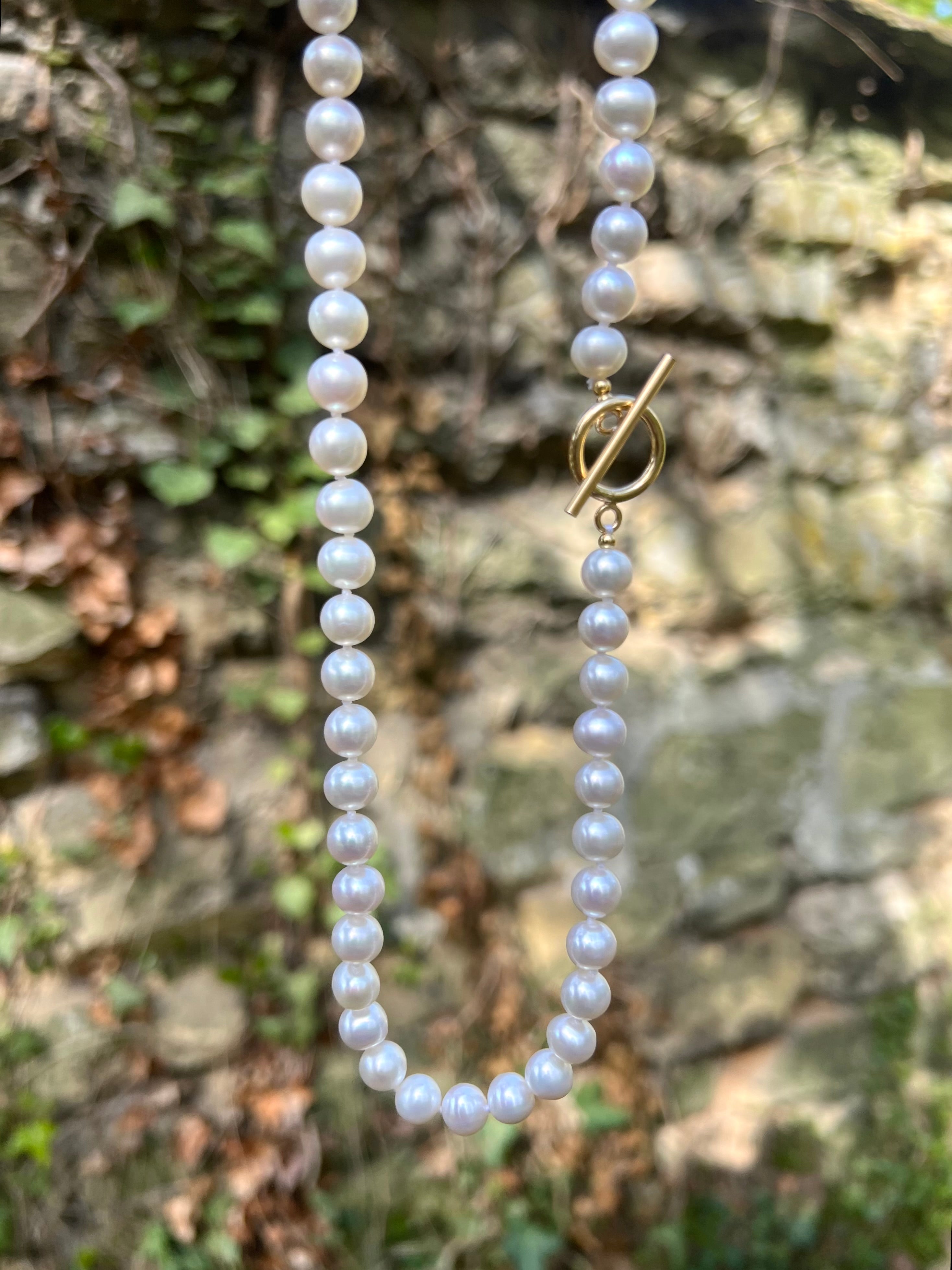 Classic White Pearl Necklace Diana Beaded Necklaces
