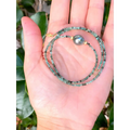Emeralds Tahitian pearl and solid 18k gold minimalist short