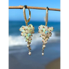 Ethiopian opal cluster earrings Welo opal cascade earrings