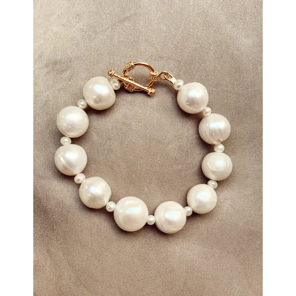 Fresh water pearl bracelet boho bracelet pearl jewelry
