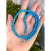 Genuine Egyptian turquoise and solid 18k gold beaded