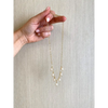 Gold vermeil chain with natural pearl charms