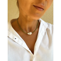 Green Peridot and Baroque Pearl Necklace Green necklace