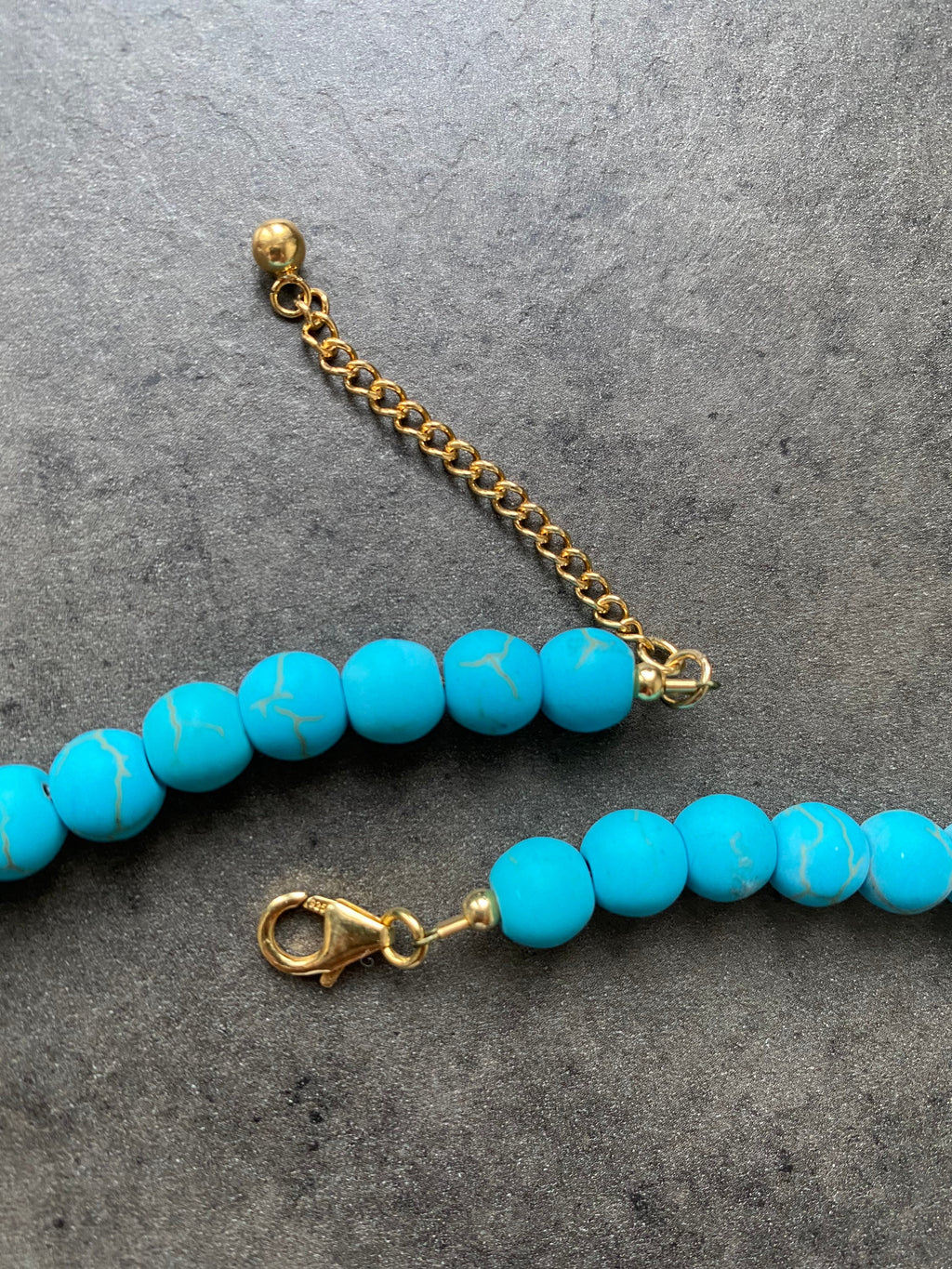 Turquoise and pearl necklace