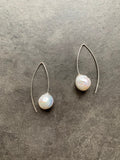 Baroque pearls and gold plated silver earrings