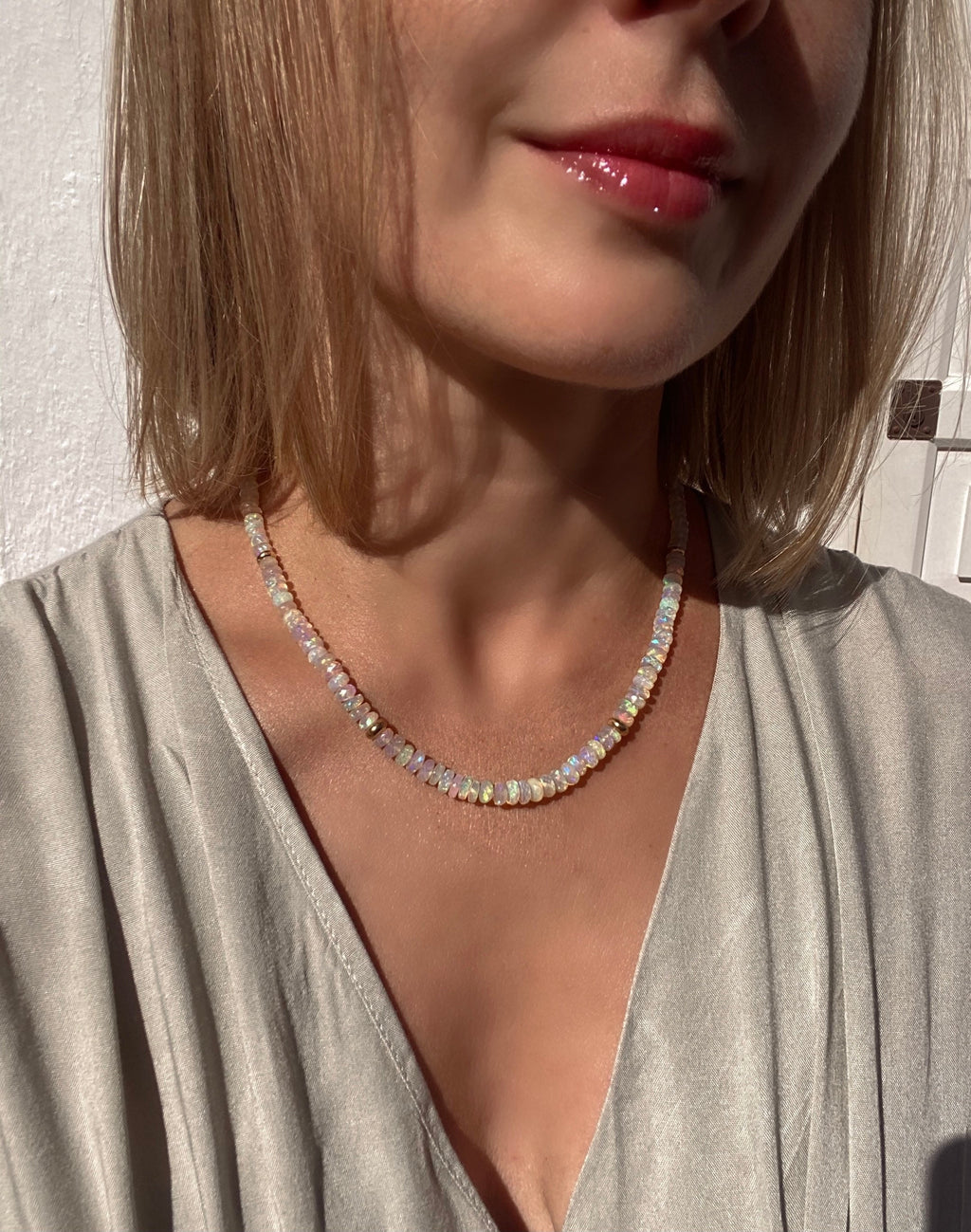 Ethiopian Opal Necklace “Etherium”