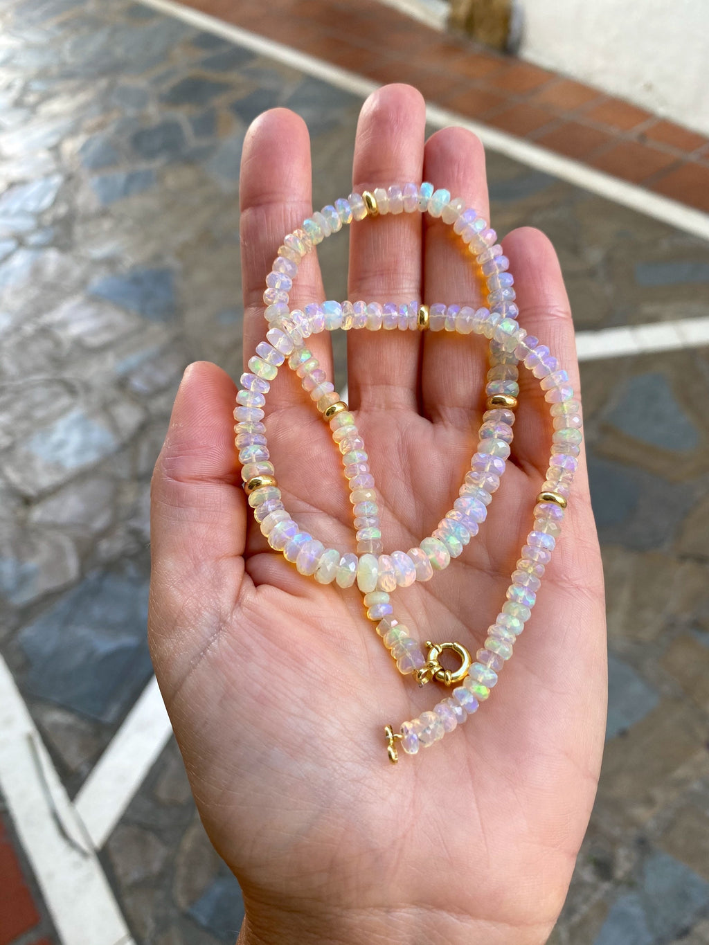 Ethiopian Opal Necklace “Etherium”