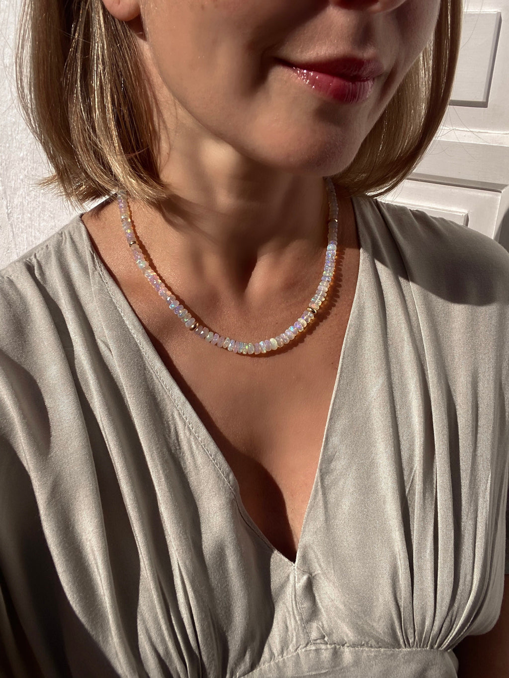 Ethiopian Opal Necklace “Etherium”