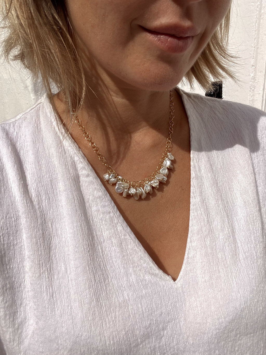 Keshi Pearl Necklace "Lisa"