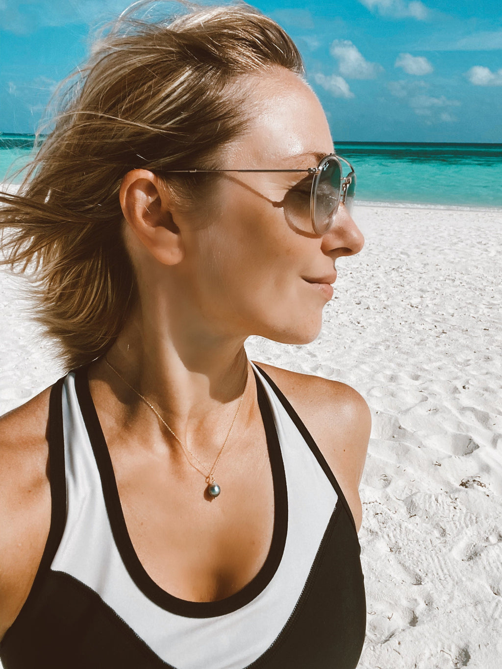 Tahitian Pearl Pendant Necklace “Moana”
