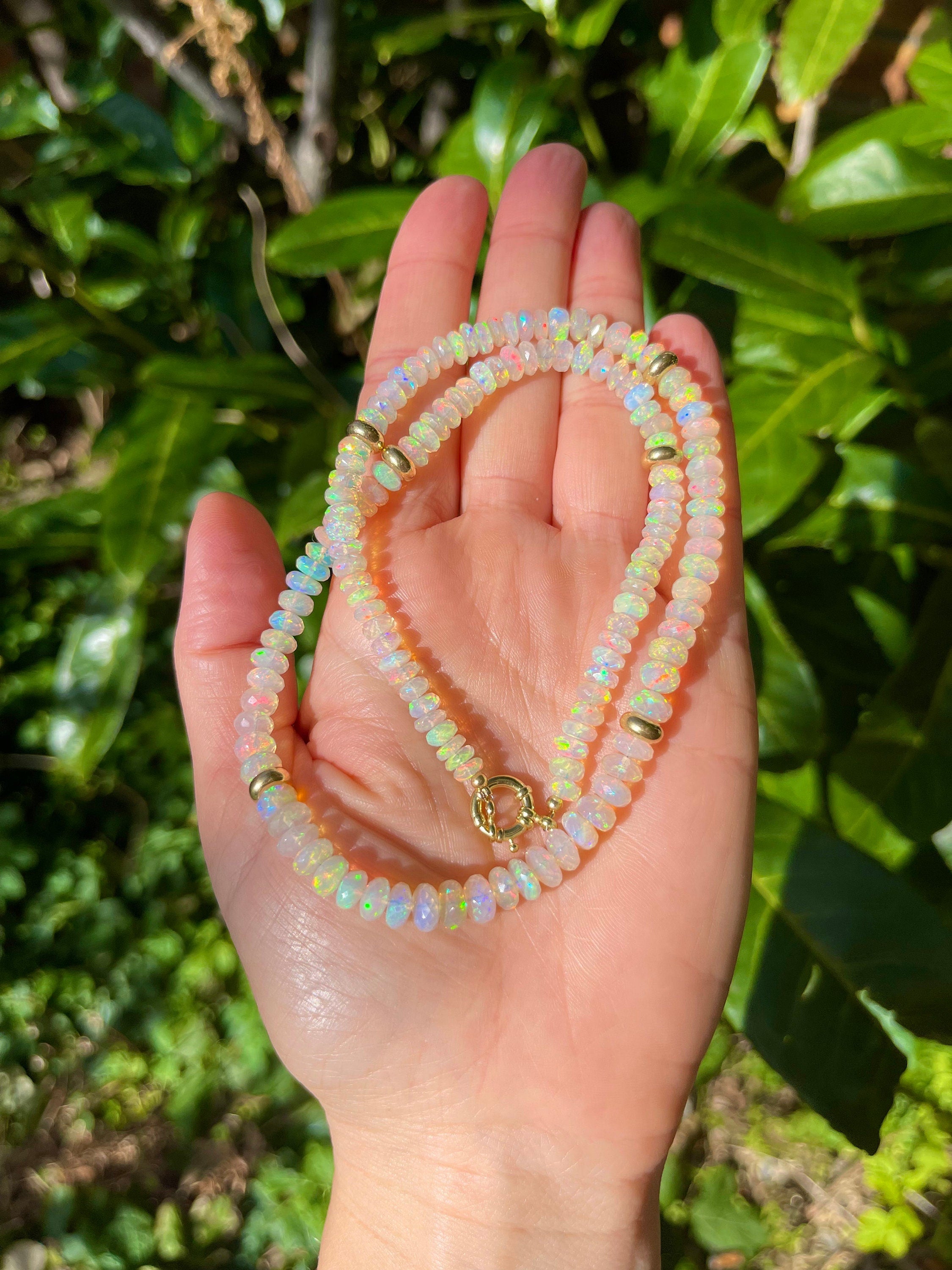 Ethiopian Opal Necklace “Etherium”