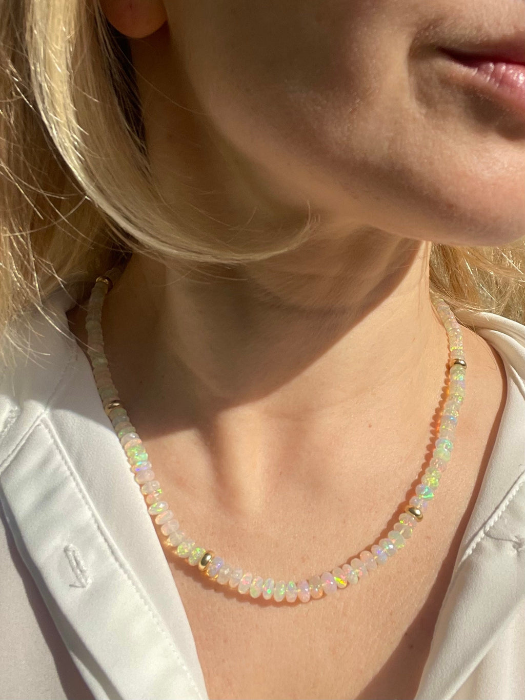 Ethiopian Opal Necklace “Etherium”