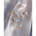 Keshi pearls and Gold Plated Silver earrings Baroque Pearl