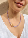 Light Amethyst And Pink Baroque Pearl Necklace El Faro