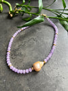 Light Amethyst And Pink Baroque Pearl Necklace El Faro