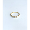 Mini pearls ring gold plated silver minimalist jewelry