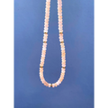 Morganite and gold filled silver beaded necklace classic