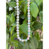 Morganite aquamarine and pearl beaded necklace fashion