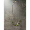 Peridot necklace Selva peridot briolette and lapis lazuli