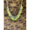 Peridot necklace Selva peridot briolette and lapis lazuli