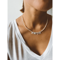 Personalised name pearl necklace