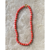 Pink Coral Necklace and Gold Filled Silver Beads Classic