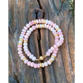 Pink opals fresh water pearls and gold vermeil beaded