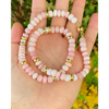 Pink opals fresh water pearls and gold vermeil beaded