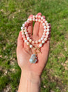 Queen Conch Shell Toggle Necklace With Baroque Pearl Pendant