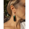 Scarab drop earrings “Escarabajo” real jewel beetle Elytra