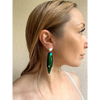 Scarab drop earrings “Escarabajo” real jewel beetle Elytra