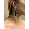 Scarab drop earrings “Escarabajo” real jewel beetle Elytra