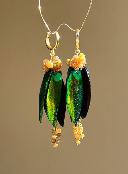 Scarab Earrings Tropica Dangle & Drop Earrings