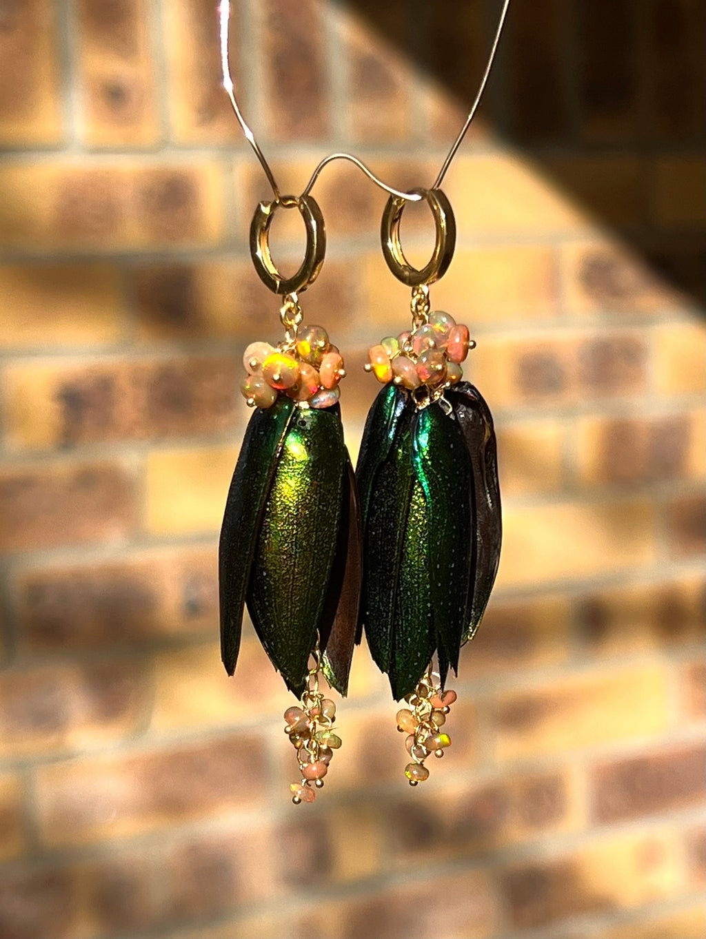 Scarab Earrings Tropica Dangle & Drop Earrings