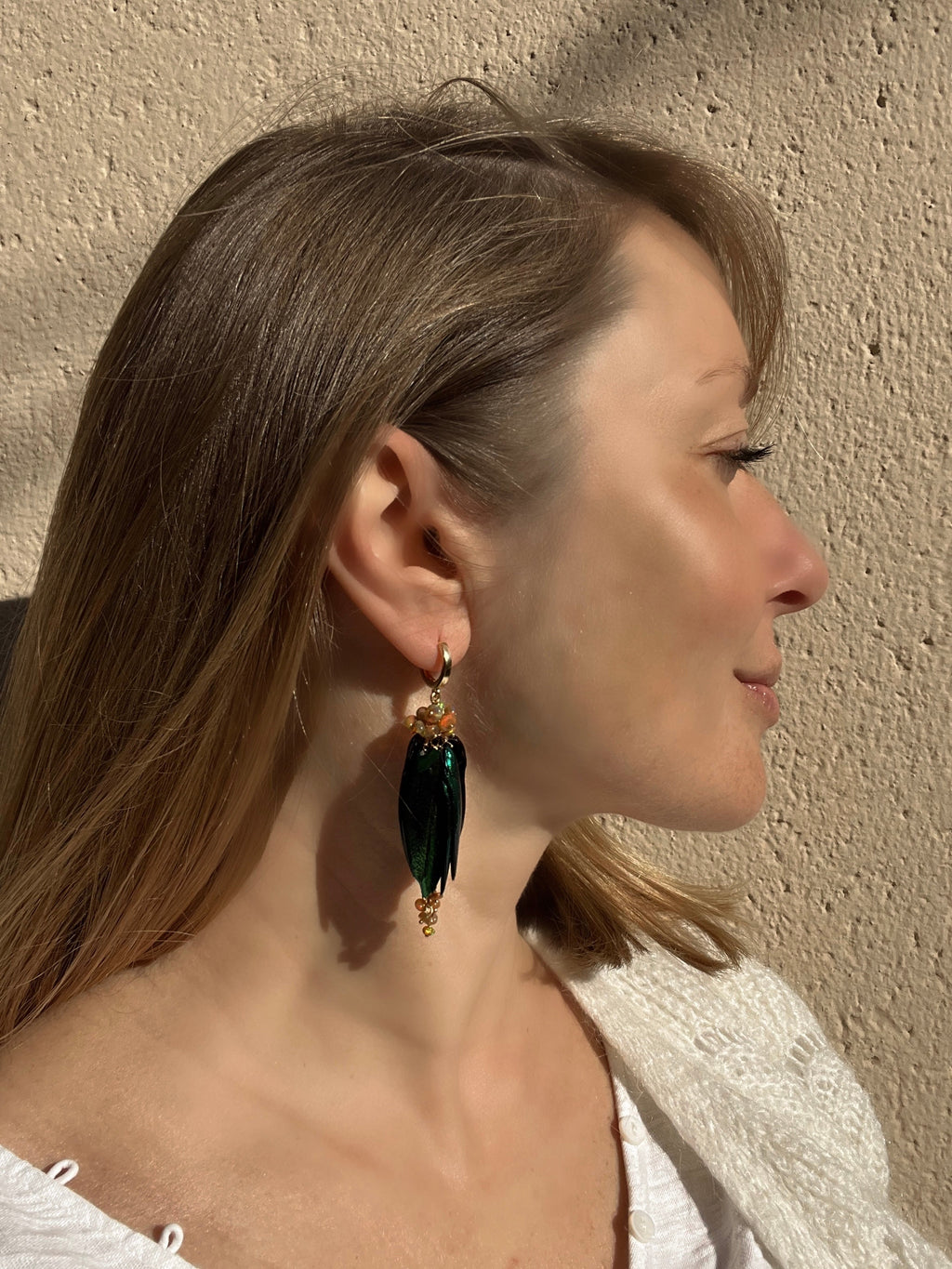 Scarab Earrings Tropica Dangle & Drop Earrings