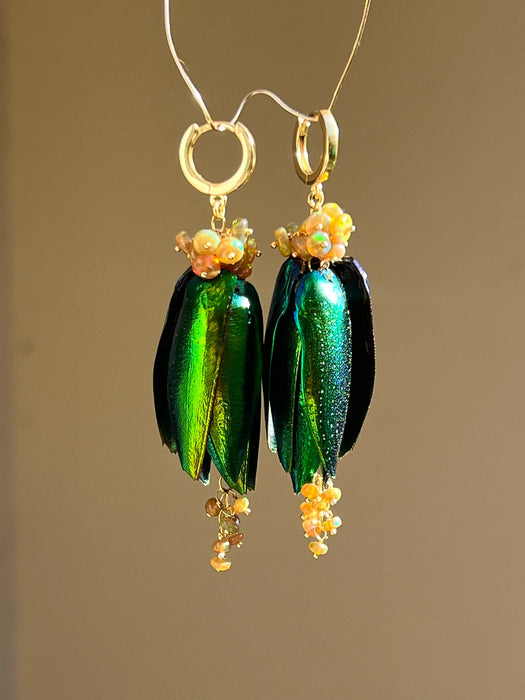 Scarab Earrings Tropica Dangle & Drop Earrings