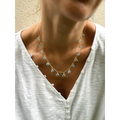 Sky blue topaz necklace topaz drop pendant necklace blue
