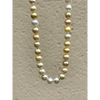 South sea pearl necklace semi baroque multi color genuine