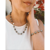 Tahitian pearl necklace and bracelet set only necklace