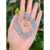 Top quality genuine aquamarine beads and 18k gold necklace