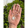 Virgin Mary pendant on pearl chain